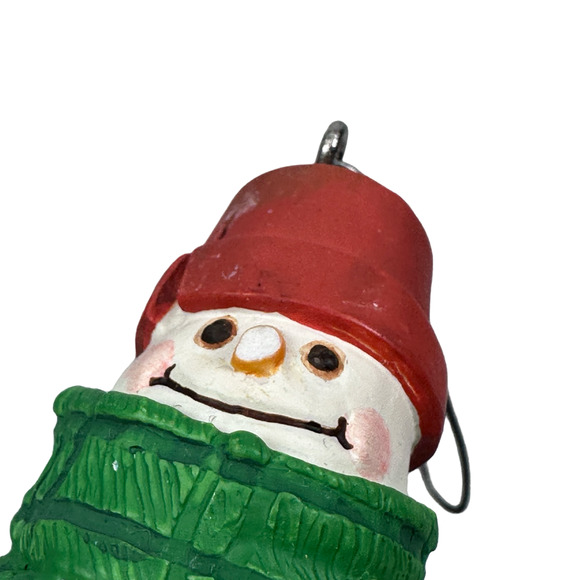 Vintage Hallmark Jan Karon Christmas Snowman Ornament Y2K Holiday Lot of 2 READ - Picture 9 of 9